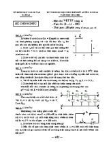 Kỳ thi chọn học sinh giỏi lớp 12 tỉnh cà mau năm học 2005-2006 môn thi vật lý